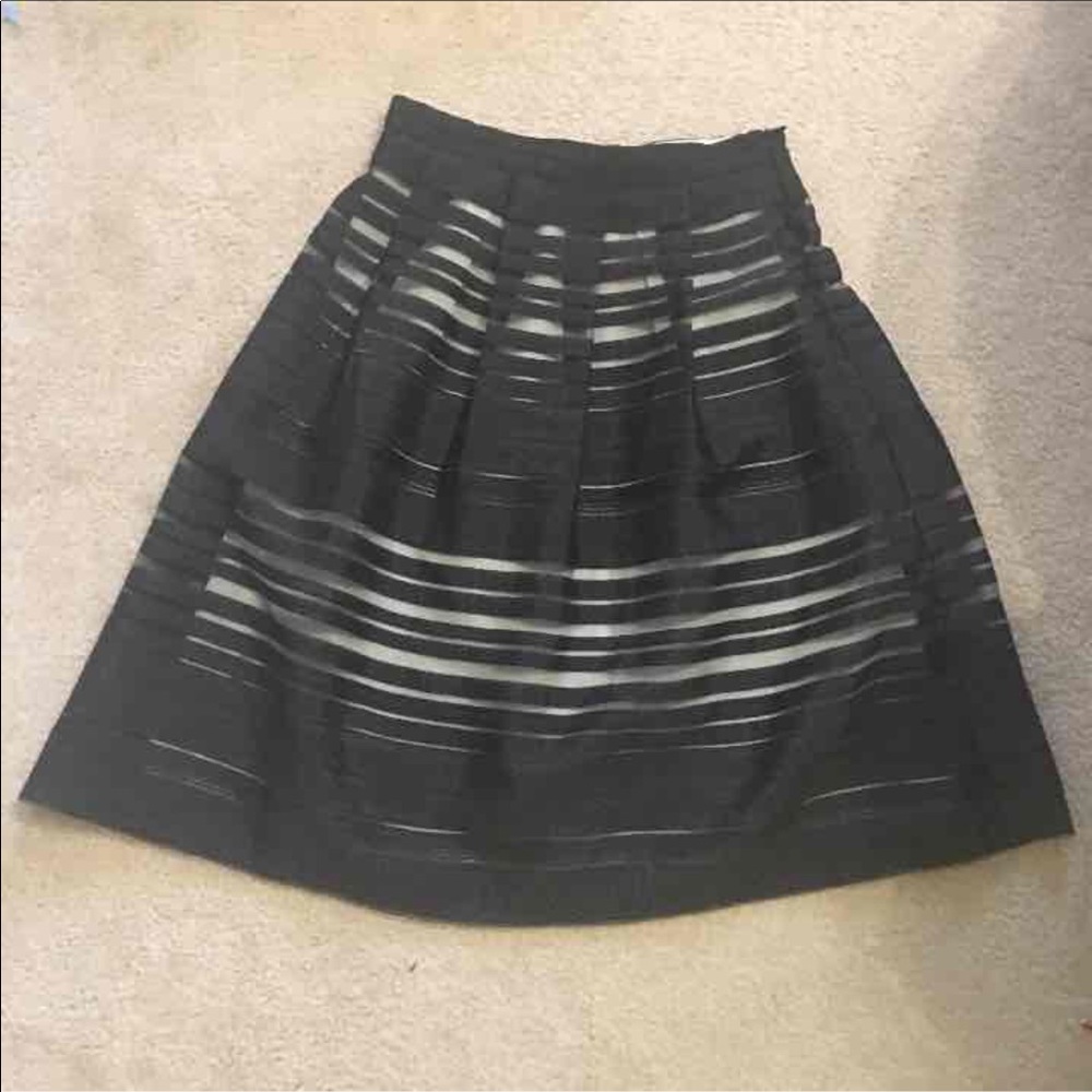 MIDI black and cream skirt